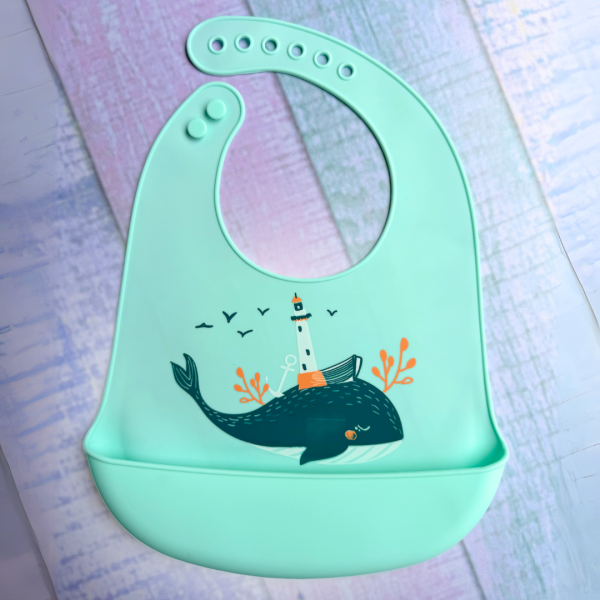 Babero de Silicona - Ballena