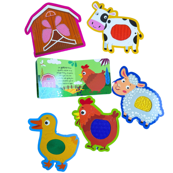 Set libro y rompecabezas: ¡Animales de la Granja! - Imagen 2