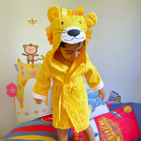 Bata de Baño con Capucha León