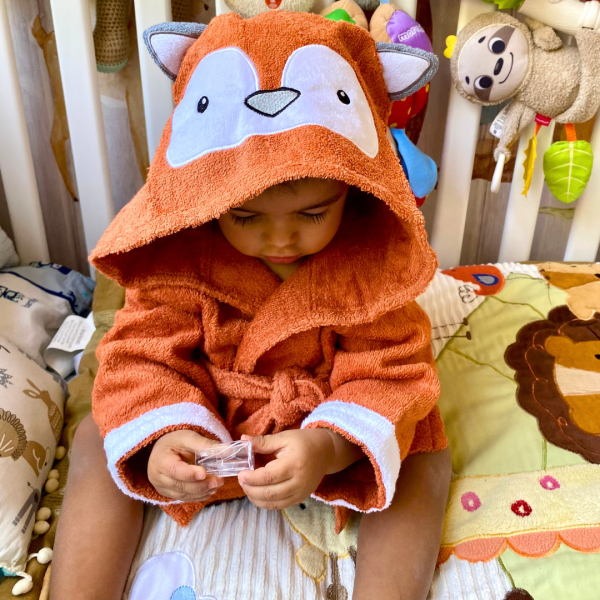 Bata de Baño con Capucha Zorrito