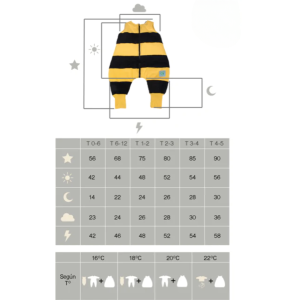 Saquito Pijama Abeja - Imagen 4