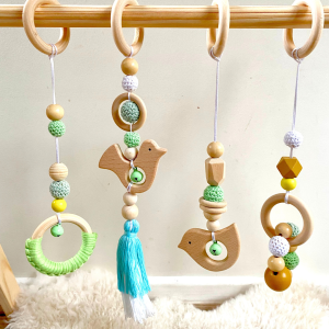 Gimnasio Montessori - Pajaritos verde y turquesa