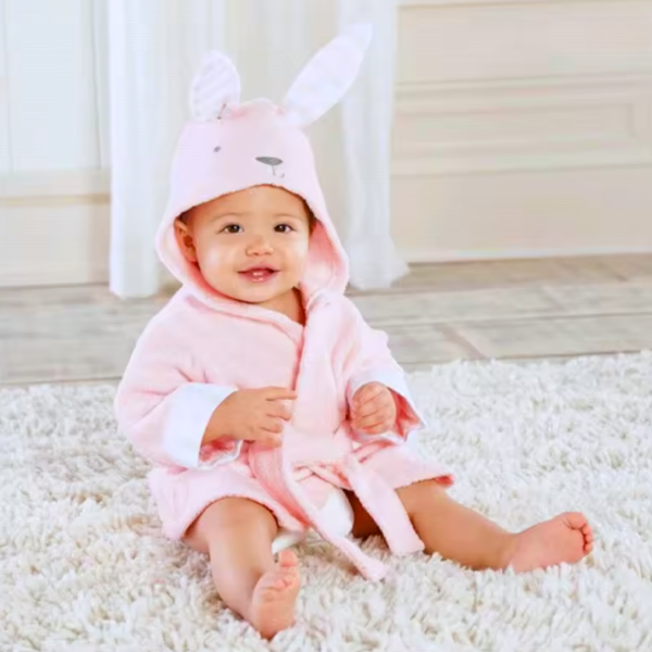Bata de Baño con Capucha Conejita