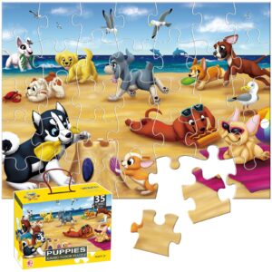 Puzzle Jumbo 35 piezas: Puppies