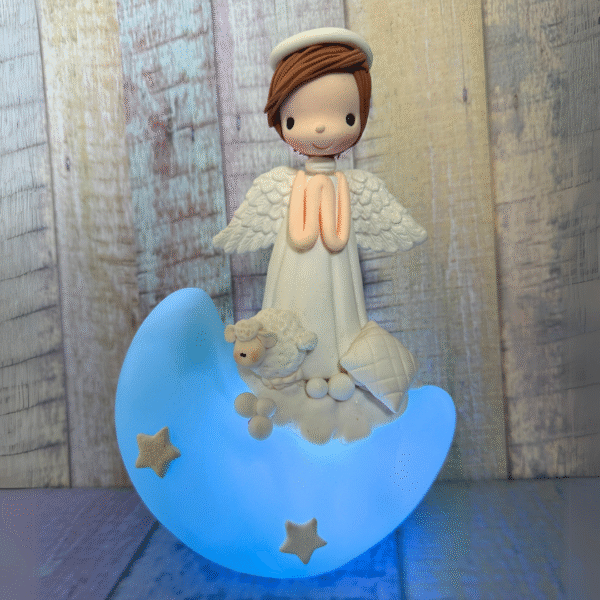 Espantauco Ángel en la Luna - Celeste - Imagen 3