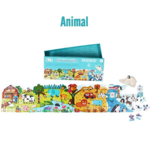 Puzzle Progresivo 4 en 1 – Animales Grow up (94 piezas)