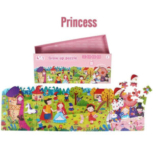 Puzzle Progresivo 4 en 1 – Cuentos de Hadas Grow Up (94 piezas)