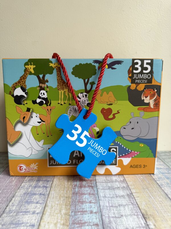 Puzzle Jumbo 35 piezas: Animales Zoo - Imagen 3