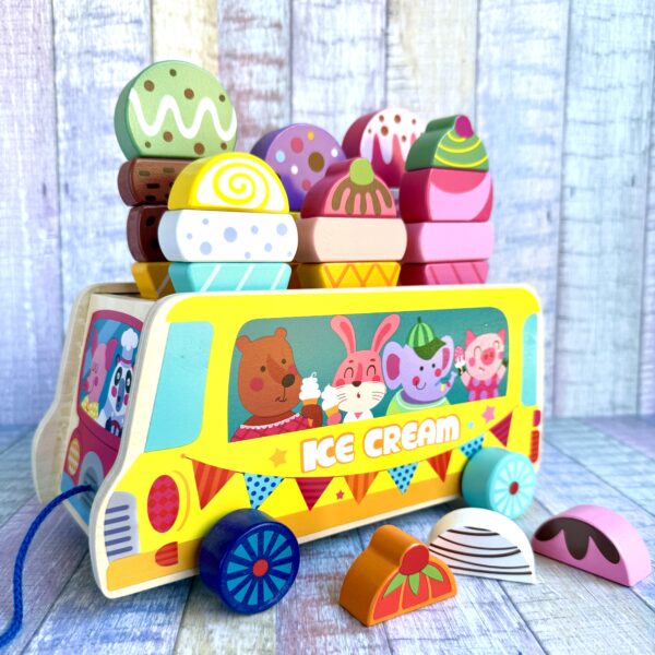 Carrito de Helado de Madera