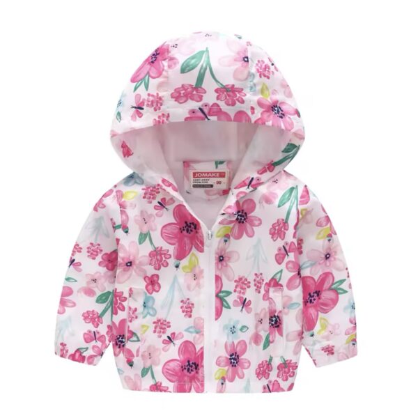 Cortaviento Infantil - Jardín Fucsia