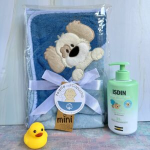 Toalla Azul con Capucha – Perrito