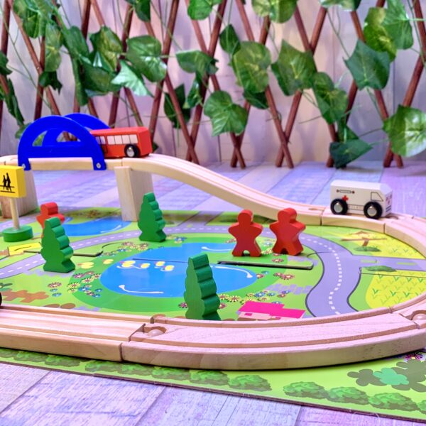 Pista de Madera con Puente - Imagen 6
