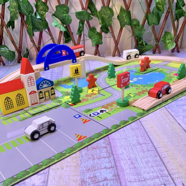 Pista de Madera con Puente - Imagen 4