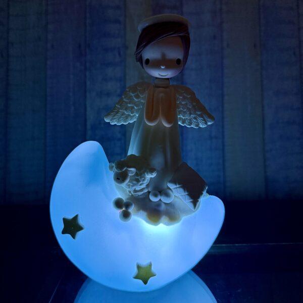 Espantauco Ángel en la Luna - Celeste - Imagen 2
