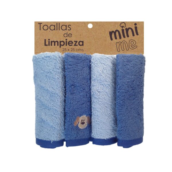 Pack x4 Toallas de Limpieza Azul - Imagen 2