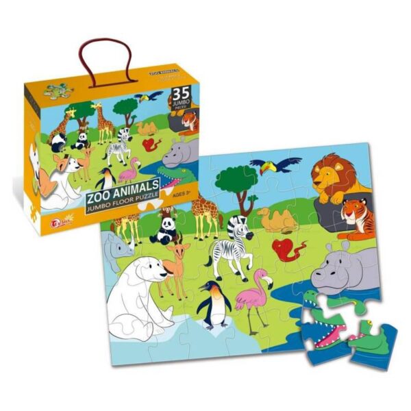Puzzle Jumbo 35 piezas: Animales Zoo