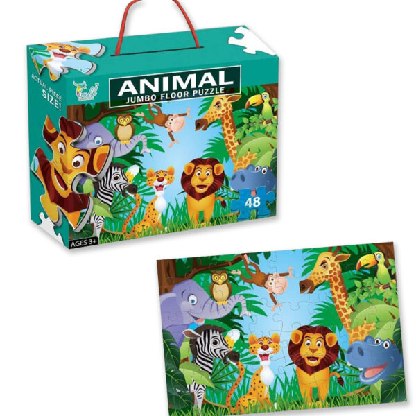 Puzzle Jumbo 48 piezas: Animales de la Selva