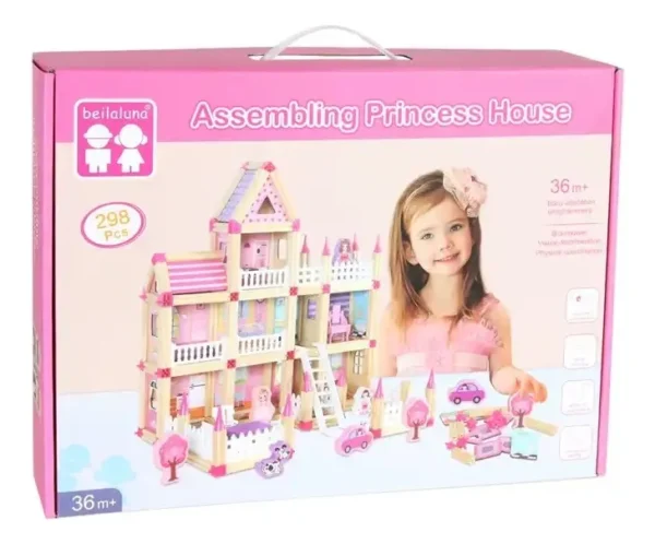 Casa de Princesa Armable de Madera - Imagen 2