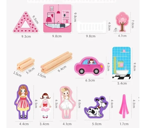 Casa de Princesa Armable de Madera - Imagen 5