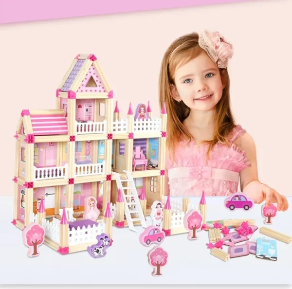 Casa de Princesa Armable de Madera