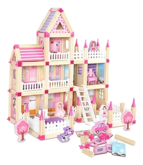 Casa de Princesa Armable de Madera - Imagen 3