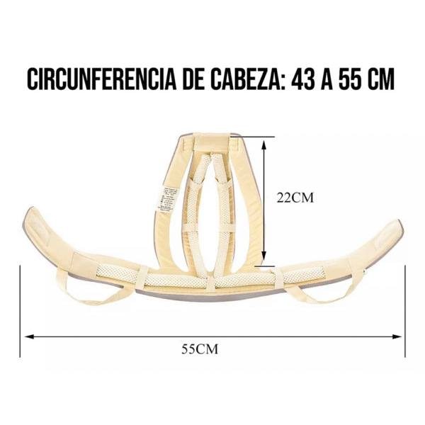 Casco Antigolpes Clásico y Ajustable - Crudo - Imagen 2