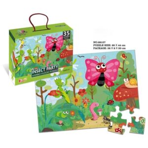 Puzzle Jumbo 35 piezas: Insect Party