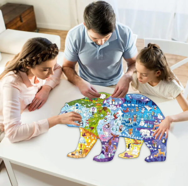 Puzzle 128 piezas Oso Polar - Imagen 4