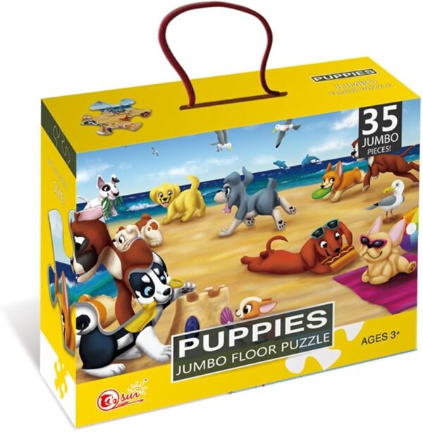 Puzzle Jumbo 35 piezas: Puppies - Imagen 2