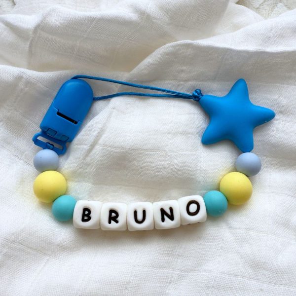 Portachupete personalizado de silicona - "Bruno"