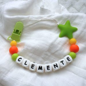 Portachupete personalizado de silicona - "Clemente"