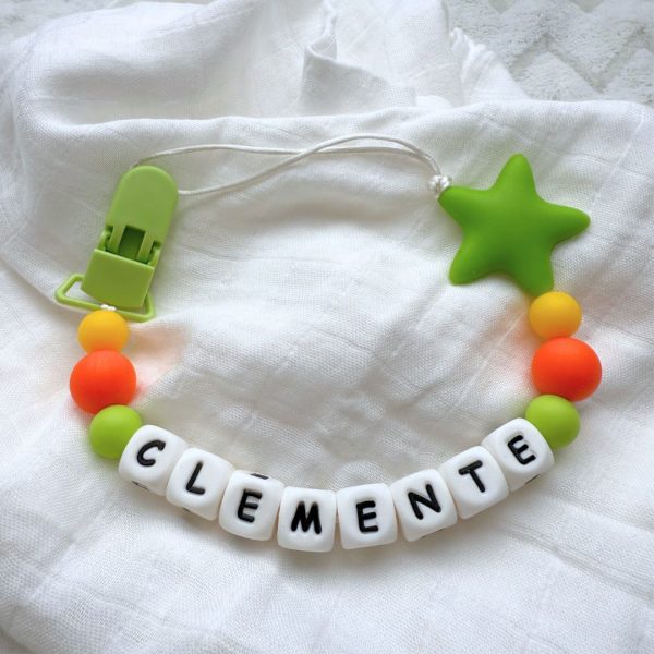 Portachupete personalizado de silicona - "Clemente"