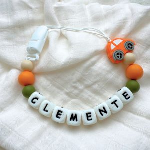 Portachupete personalizado de silicona - "Clemente" II
