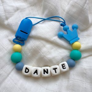 Portachupete personalizado de silicona - "Dante"