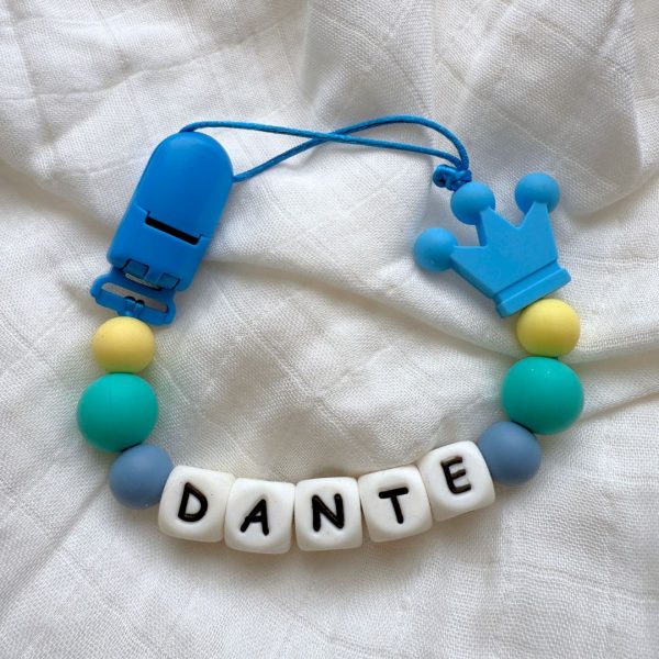 Portachupete personalizado de silicona - "Dante"