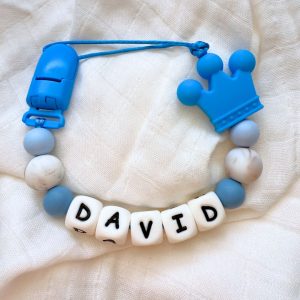 Portachupete personalizado de silicona - "David"
