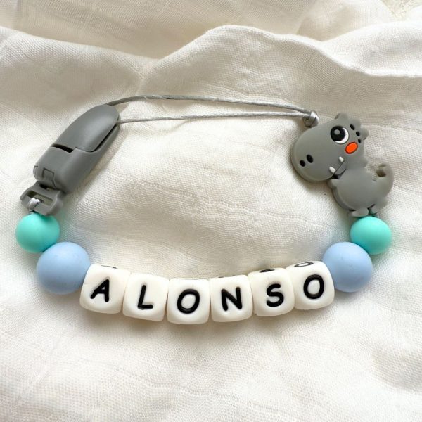 Portachupete personalizado de silicona - "Alonso"