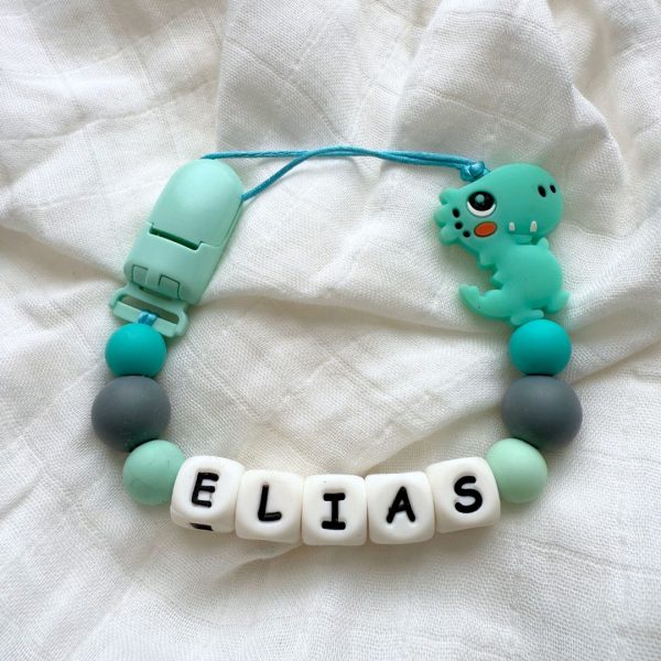 Portachupete personalizado de silicona - "Elias"