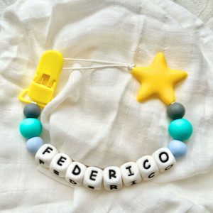 Portachupete personalizado de silicona - "Federico"
