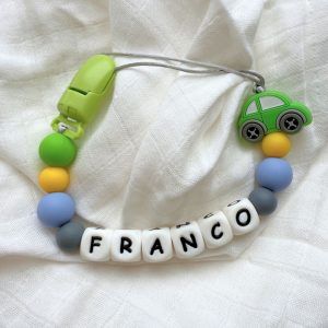 Portachupete personalizado de silicona - "Franco"