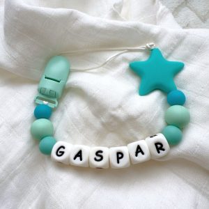 Portachupete personalizado de silicona - "Gaspar"