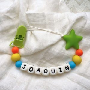 Portachupete personalizado de silicona - "Joaquín"