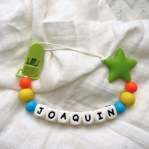 Portachupete personalizado de silicona - "Joaquín"