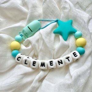 Portachupete personalizado de silicona - "Clemente" III