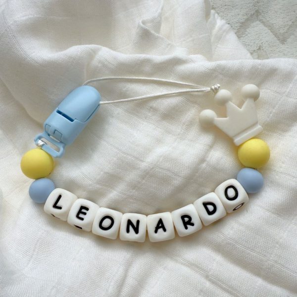 Portachupete personalizado de silicona - "Leonardo"