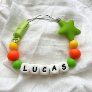 Portachupete personalizado de silicona - "Lucas" II