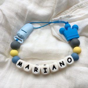 Portachupete personalizado de silicona - "Mariano"