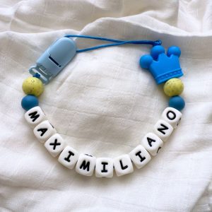 Portachupete personalizado de silicona - "Maximiliano"
