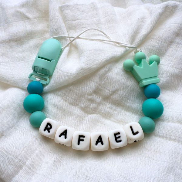 Portachupete personalizado de silicona - "Rafael"