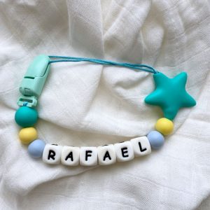Portachupete personalizado de silicona - "Rafael" II